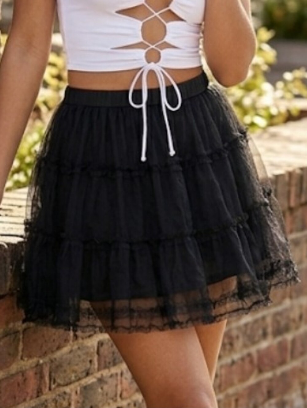 ‼️3 for $30‼️  Place Black Multi Mesh Tulle Skirt